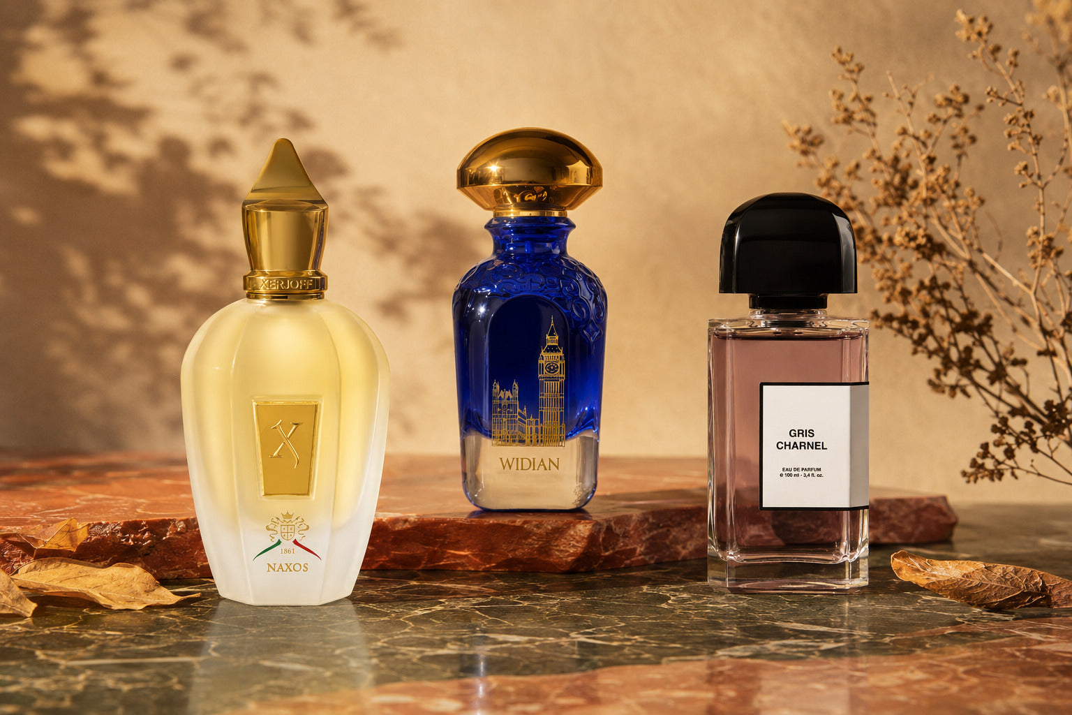 Xerjoff Naxos, Widian London und BDK Parfums Gris Charnel als beste Herbstdüfte