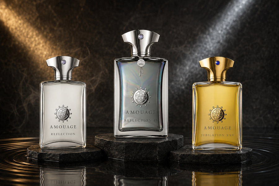 Amouage Reflection 45, Reflection Man und Jubilation XXV im Ranking der besten Amouage-Düfte