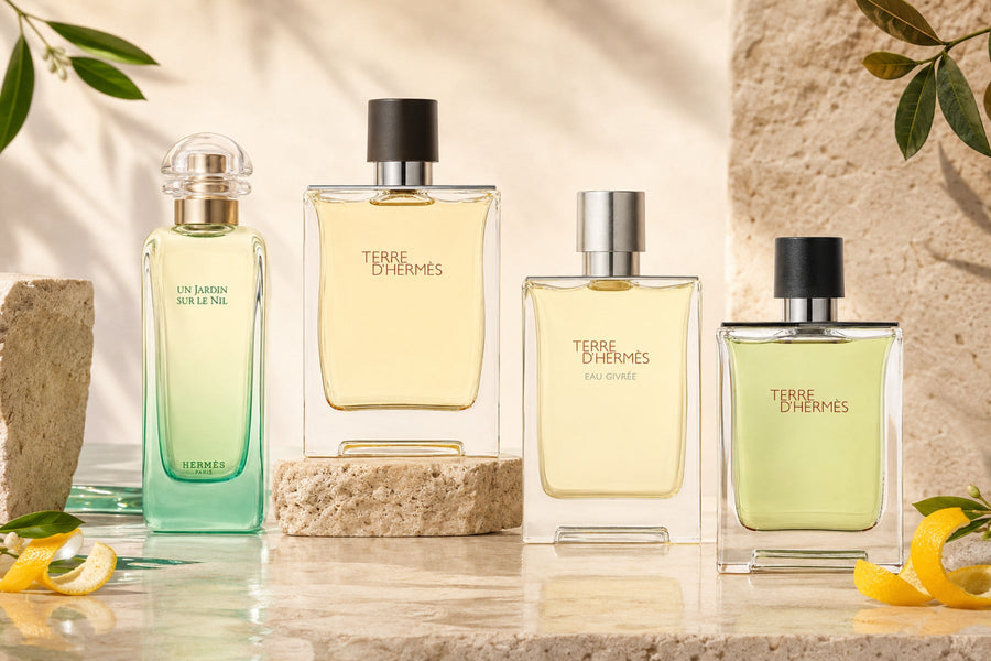 Terre d’Hermès, Un Jardin sur le Nil, Eau Givrée und Terre d’Hermès Parfum im Hermès-Ranking
