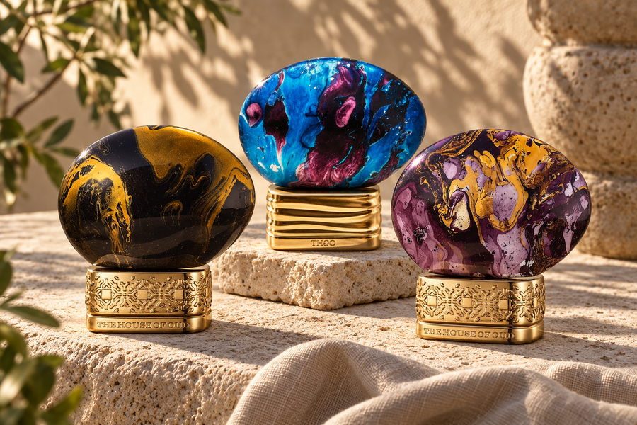 The House of Oud Dates Delight, The Time und Grape Pearls – Originalflakons