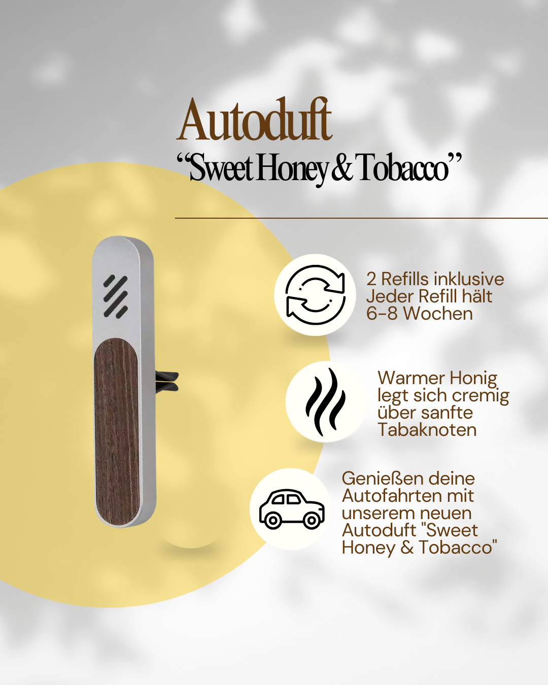 Autoduft "Sweet Honey & Tobacco"