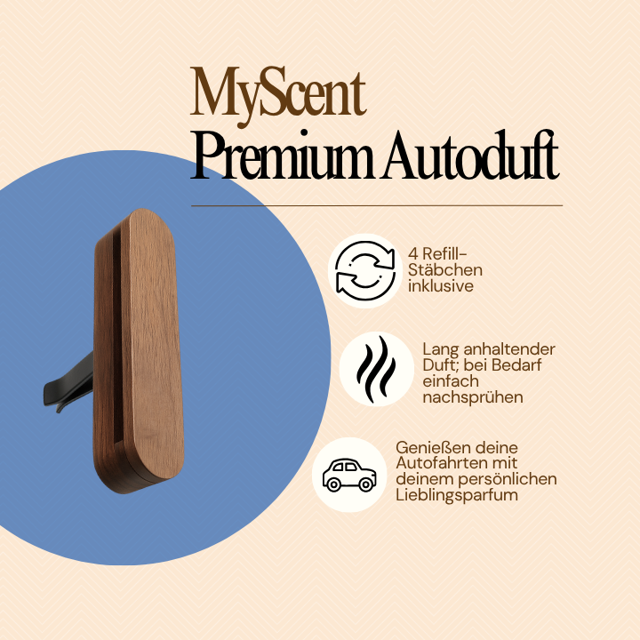 MyScent - Dein eigenes Parfum als Autoduft